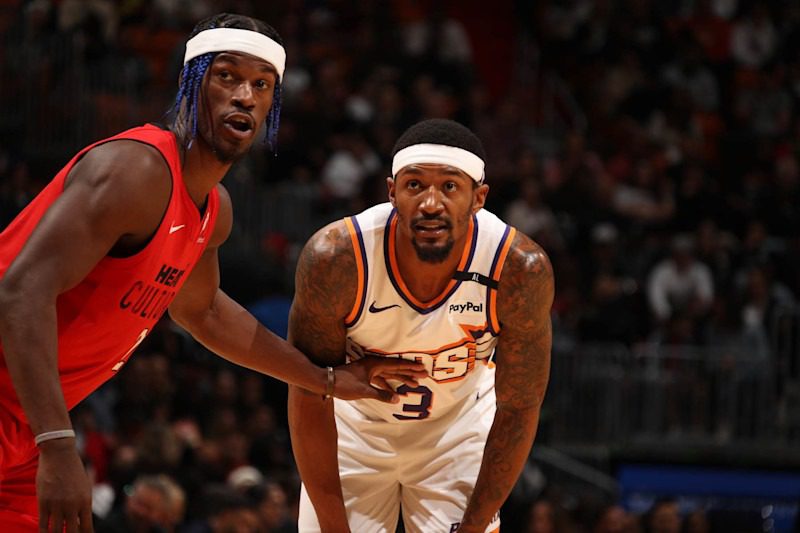 immy Butler and Bradley BealIssac Baldizon/NBAE via Getty Images
